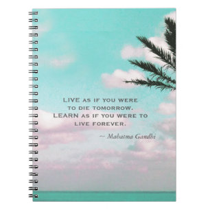 Carnet Citation de Gandhi Live comme si vous étiez...Thèm