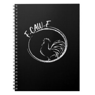 Carnet Citation de jeu de mots drôle de style rétro F-Caw