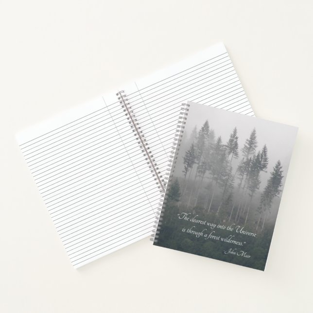 Carnet Citation de John Muir Forêt Sauvage  (Intérieur)
