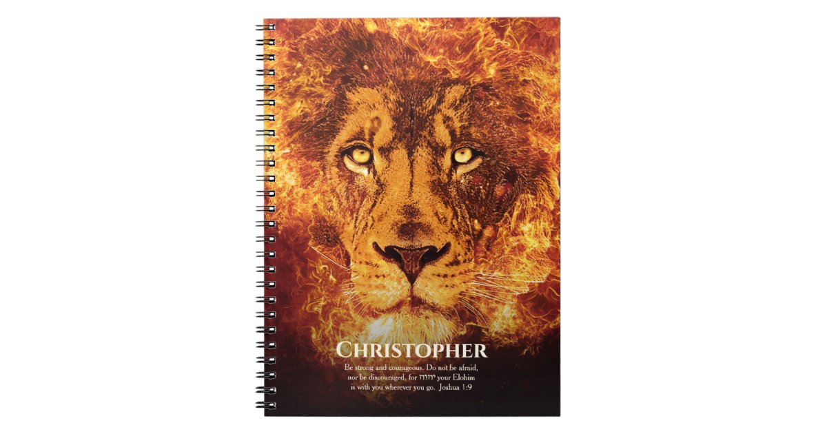 Carnet Citation De La Bible Du Lion De Judah Zazzle Fr