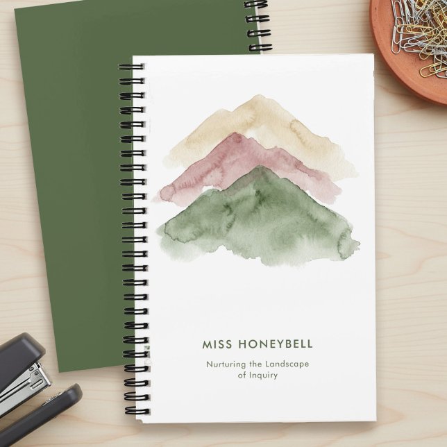 Carnet Citation de l'enseignant nourrissant le paysage d' (Teacher Appreciation Notebook with Quote by Darling & May)