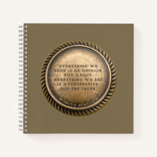 Carnet Citation de Marcus Aurelius Pièce avec avis