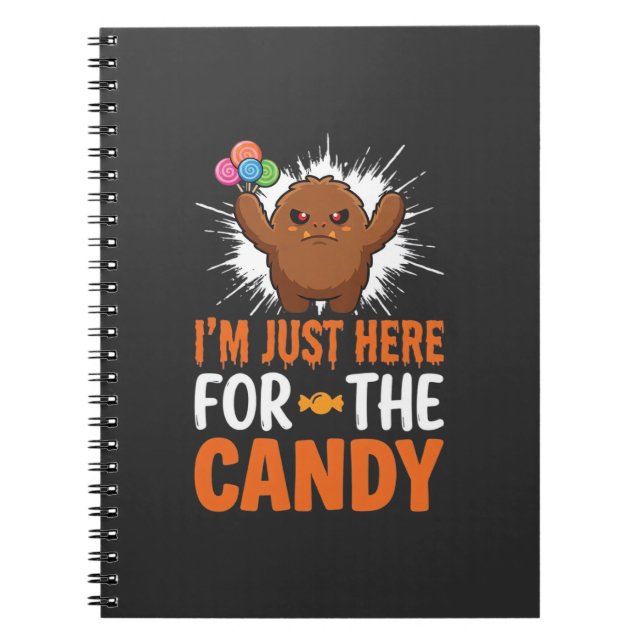 Carnet Citation de Monstre de Bonbons d'Halloween Design (Devant)