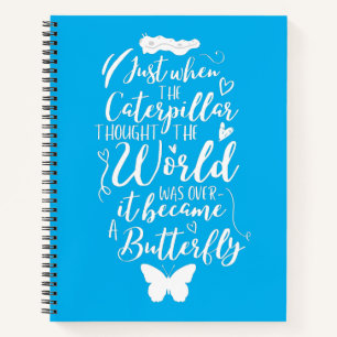 Carnet Citation de papillon motivationnel