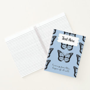 Carnet Citation de papillon personnalisée