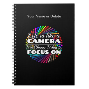 Carnet Citation de photographe - La vie comme un appareil