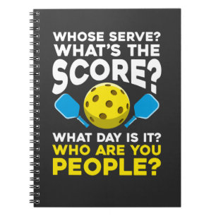 Carnet Citation de Pickleball hilarant Athlètes Sport Hu