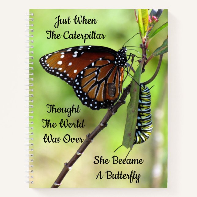 Carnet Citation de pilier / Caterpillar Inspirational Spi (Devant)