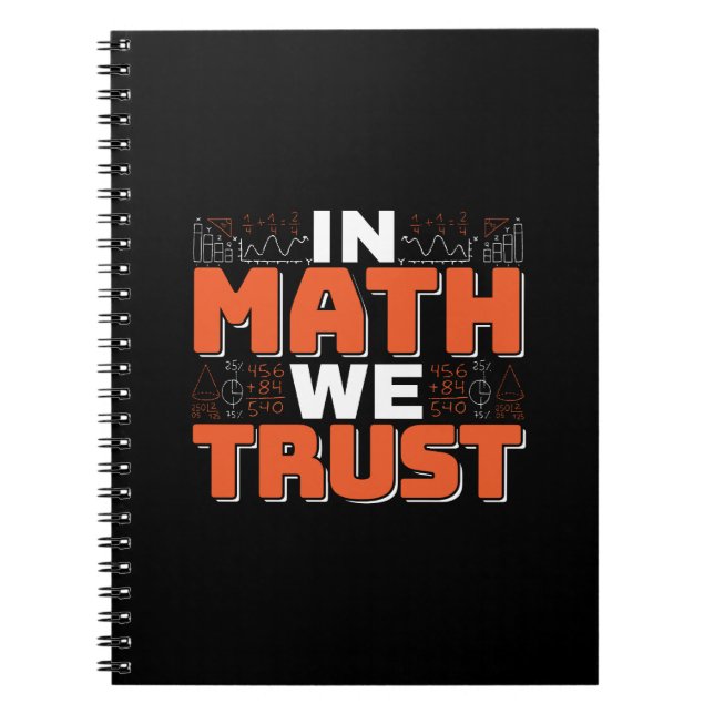 Carnet Citation de professeur de mathématiques - En Math  (Devant)