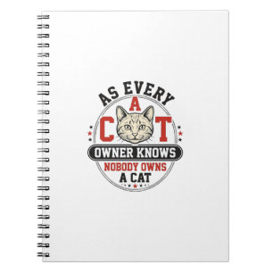 Carnet Citation de propriétaire de chat drôle Design de g