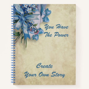 Carnet Citation de puissance Inspirationnelle Élégante Fl
