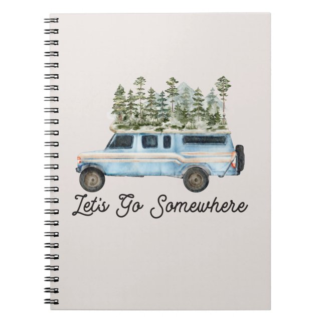 Carnet Citation de road trip en camping Allons quelque pa (Devant)