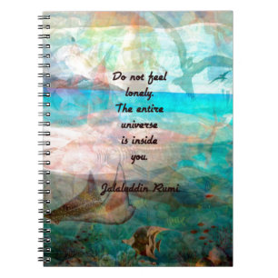 Carnet Citation De Rumi Inspiration Sur L'Univers
