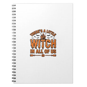Carnet Citation de sorcière d'Halloween Design vectoriel