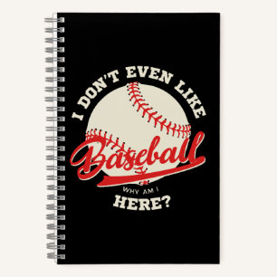 Carnet Citation de sport de baseball drôle