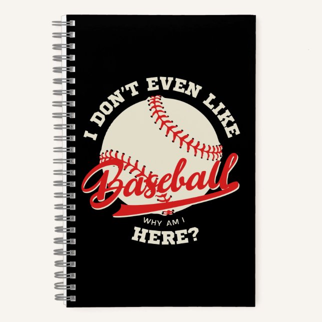 Carnet Citation de sport de baseball drôle (Recto)