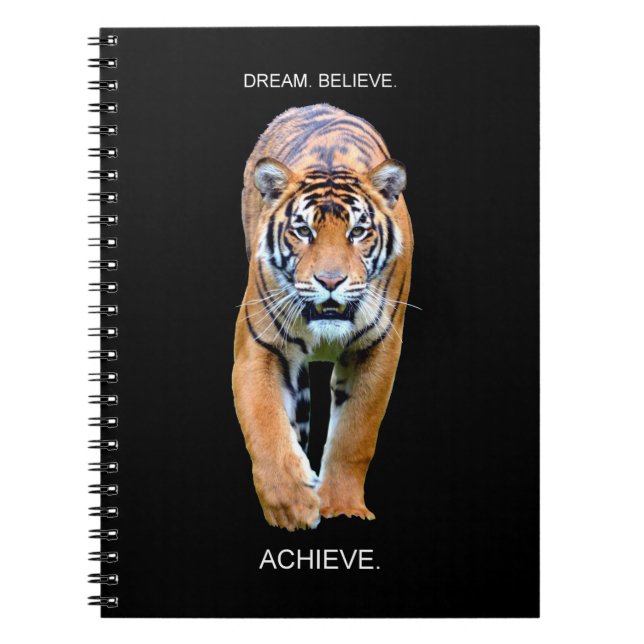 Carnet Citation de succès motivationnel Tiger (Devant)