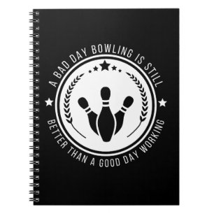 Carnet Citation de travail de bowling drôle