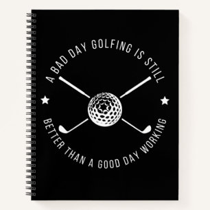 Carnet Citation de travail de golf amusant