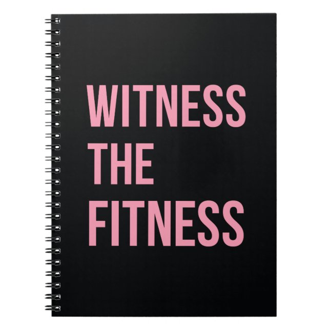 Carnet Citation D'Entraînement Témoin De La Fitness Rose  (Devant)