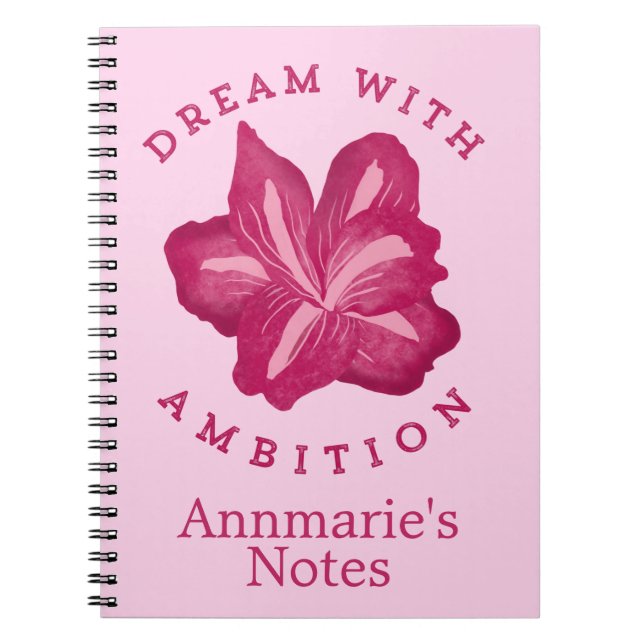 Carnet Citation Dream with Ambition (Devant)