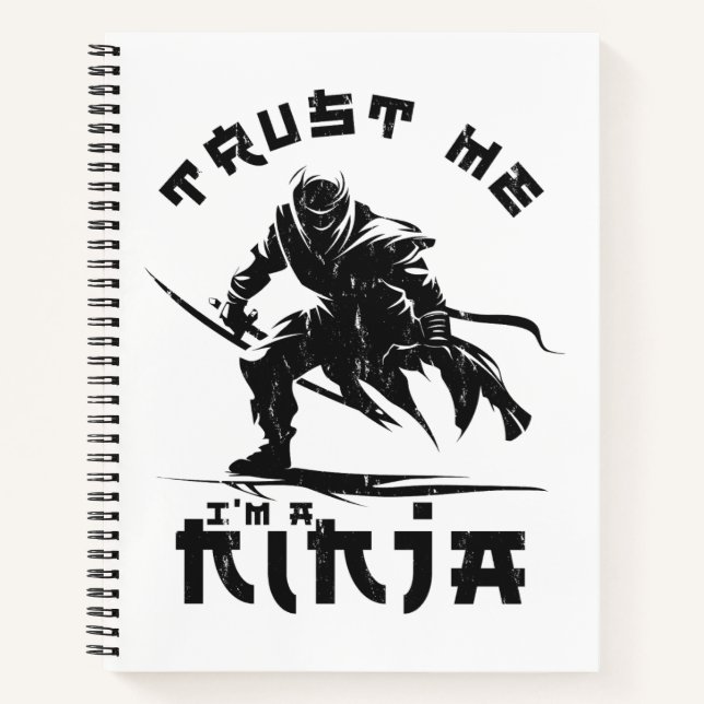 Carnet Citation drôle de ninja (Devant)