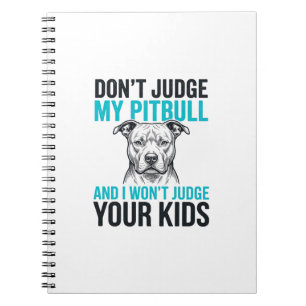 Carnet Citation drôle de Pitbull Gravure vintage Design d