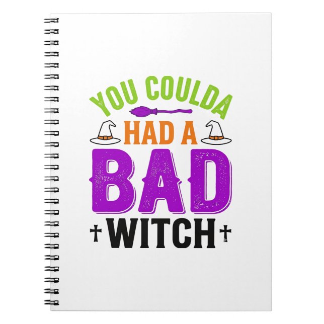 Carnet Citation drôle de sorcière méchante Halloween Desi (Devant)