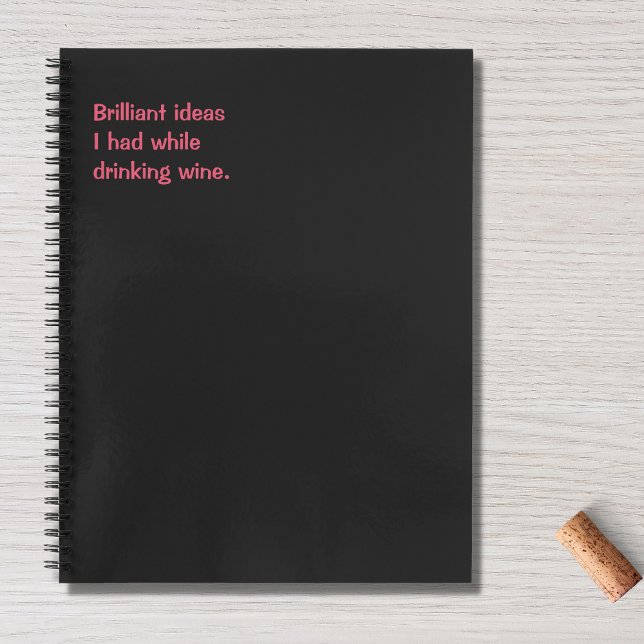 Carnet Citation drôle, idées brillantes Humour vin (Créateur téléchargé)
