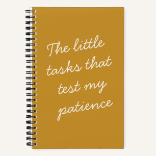 Carnet Citation drôle Patience Humour Dicton Vie de maman