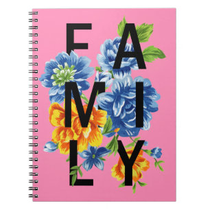Carnet Citation Floral Family