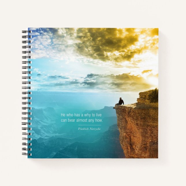 Carnet Citation Friedrich Nietzsche Nature Aventure Natur (Devant)