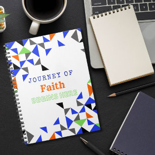 Carnet Citation Inspirante de Foi à Motif Coloré