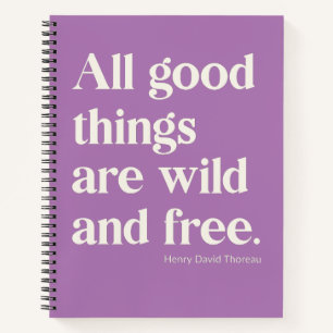 Carnet Citation Inspirante de Positivité Sauvage et Libre