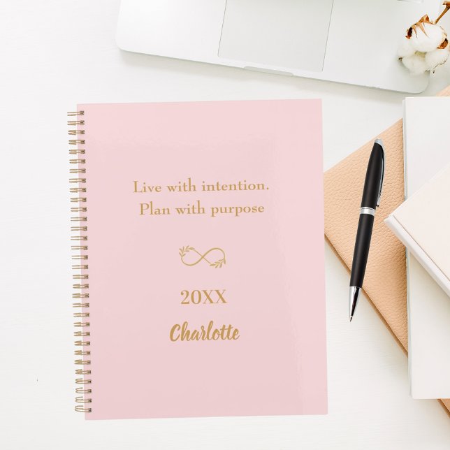Carnet Citation inspirante en or rose (Créateur téléchargé)