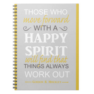 Carnet citation inspirante gordon b hinckley lds