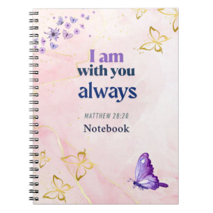 Carnet Citation Inspirante "Je suis toujours avec vous"