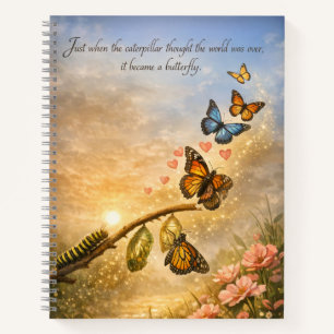 Carnet Citation Inspirante sur la Transformation du Papil