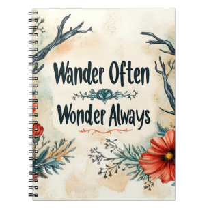 Carnet Citation Inspirationnelle : Se Promène Souvent, Se