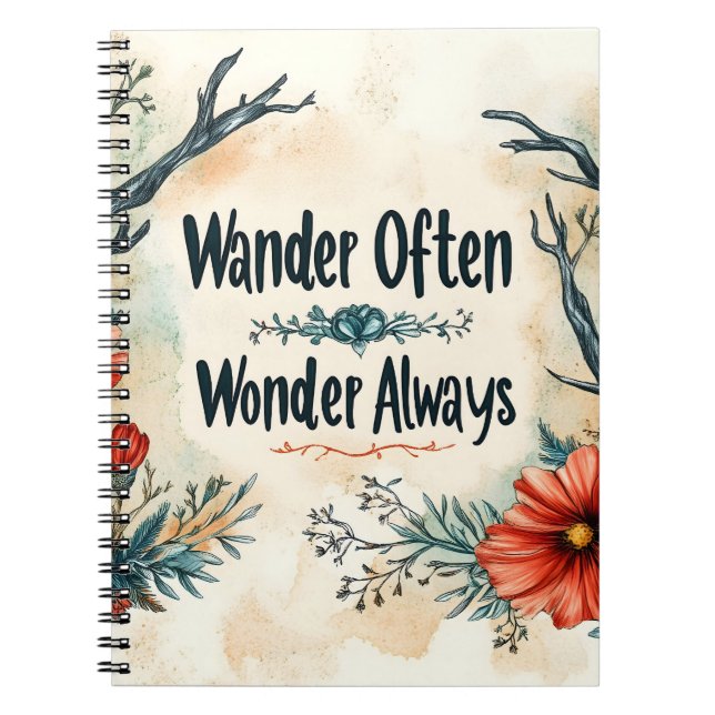 Carnet Citation Inspirationnelle : Se Promène Souvent, Se (Devant)