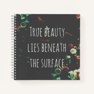 Carnet Citation Inspirationnelle Sous-Surface De Corail R