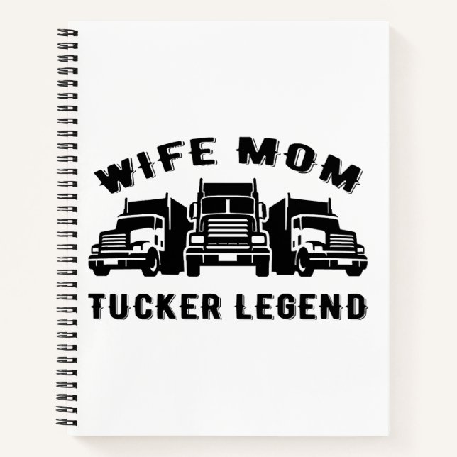 Carnet Citation Légende Camionneuse Femme Mère (Devant)