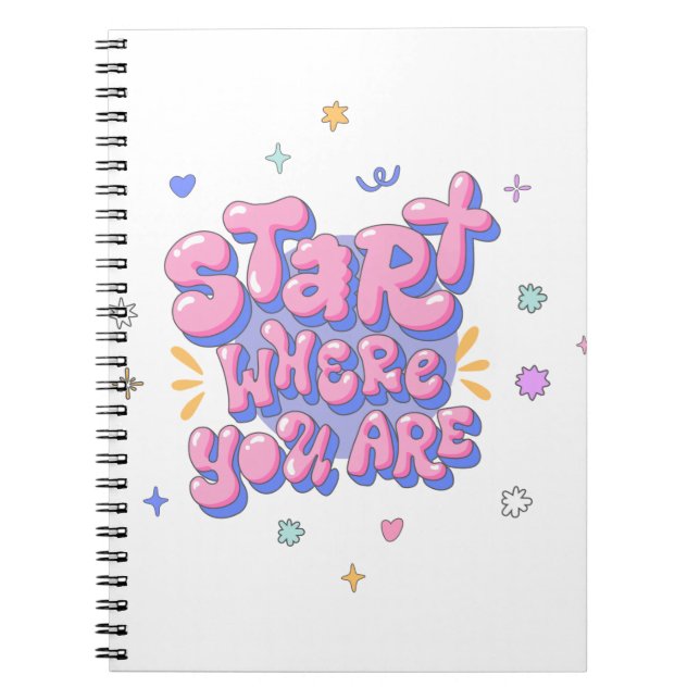 Carnet Citation Lettre Bulle Colorée (Devant)