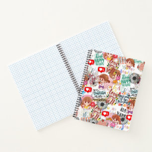 Carnet Citation motivante mignonne – Positive Kawaii 
