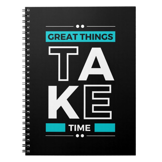Carnet Citation Motivante Texte Moderne et Positif      (Devant)