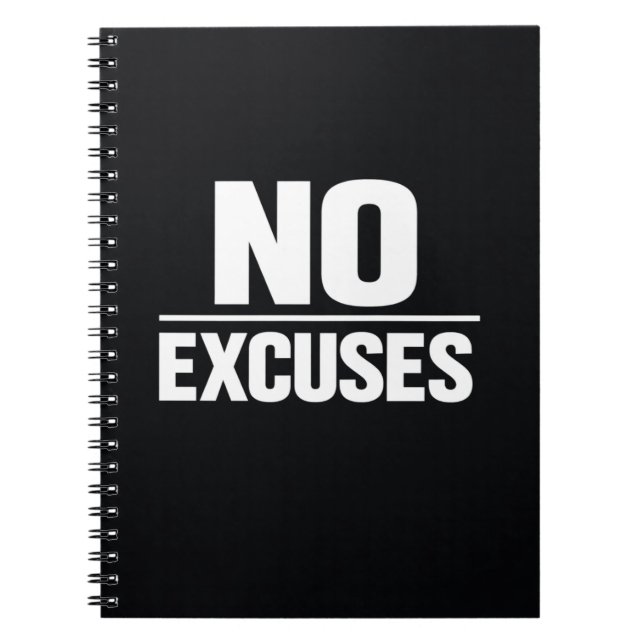 Carnet Citation Motivationnelle Audacieuse Sans Excuses M (Devant)