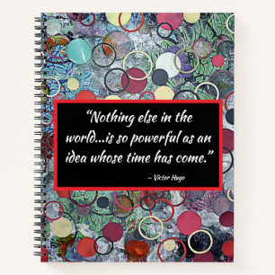 Carnet Citation motivationnelle avec l'art multimédia cir