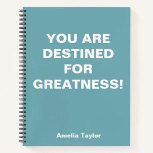 Carnet Citation Motivationnelle Personnalisée avec Nom