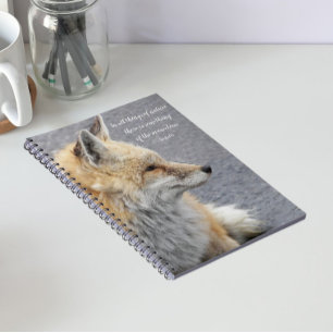 Carnet Citation Philosophique d'Aristote Renard Rouge
