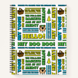 Carnet Citations de pique-nique de Yogi Bear et Motif d'e